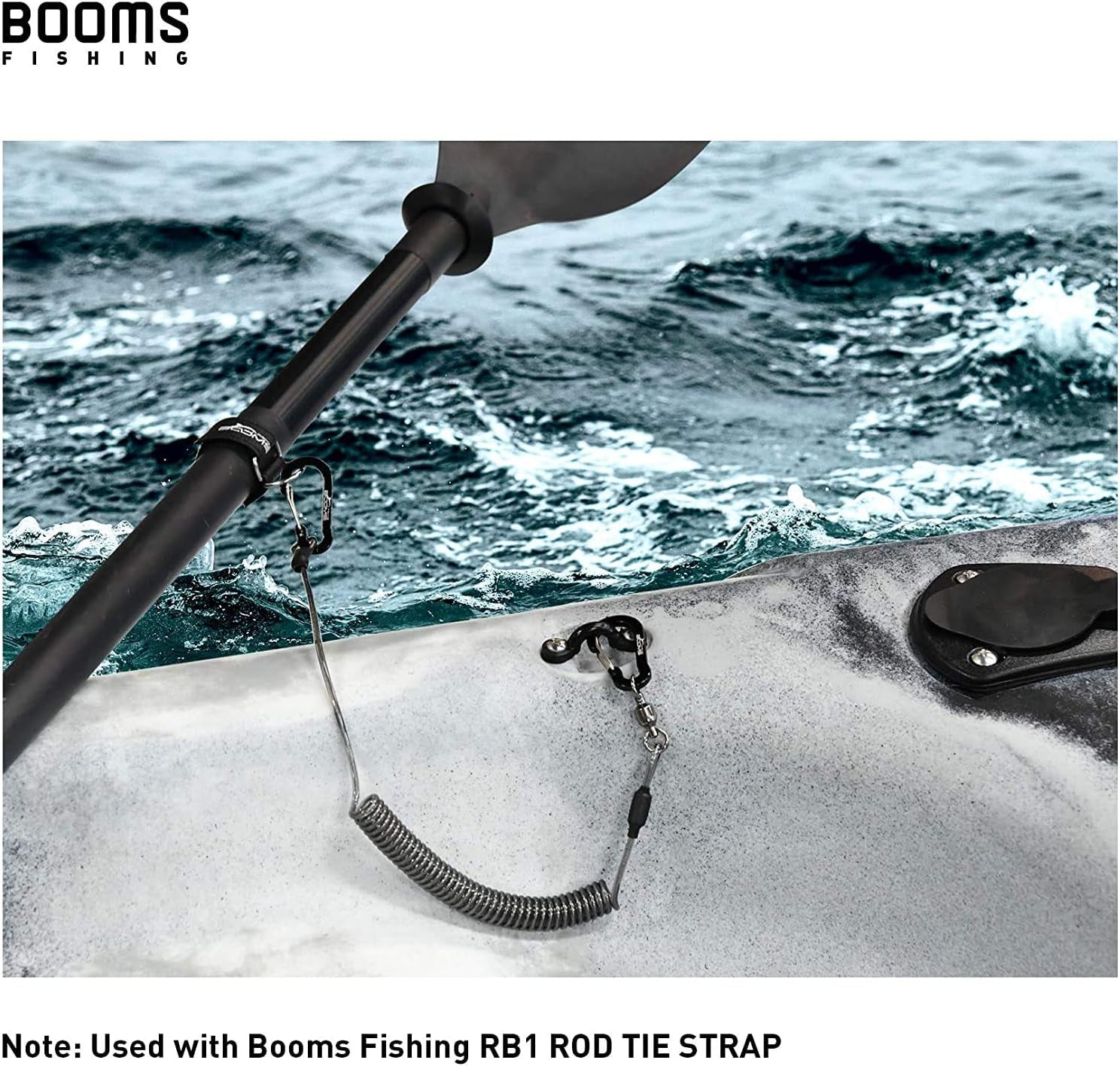 T02 Heavy-Duty Fishing Pole Tether and Kayak Paddle Leash - Durable Lanyard for Fishing Tools, Rods, and Paddles