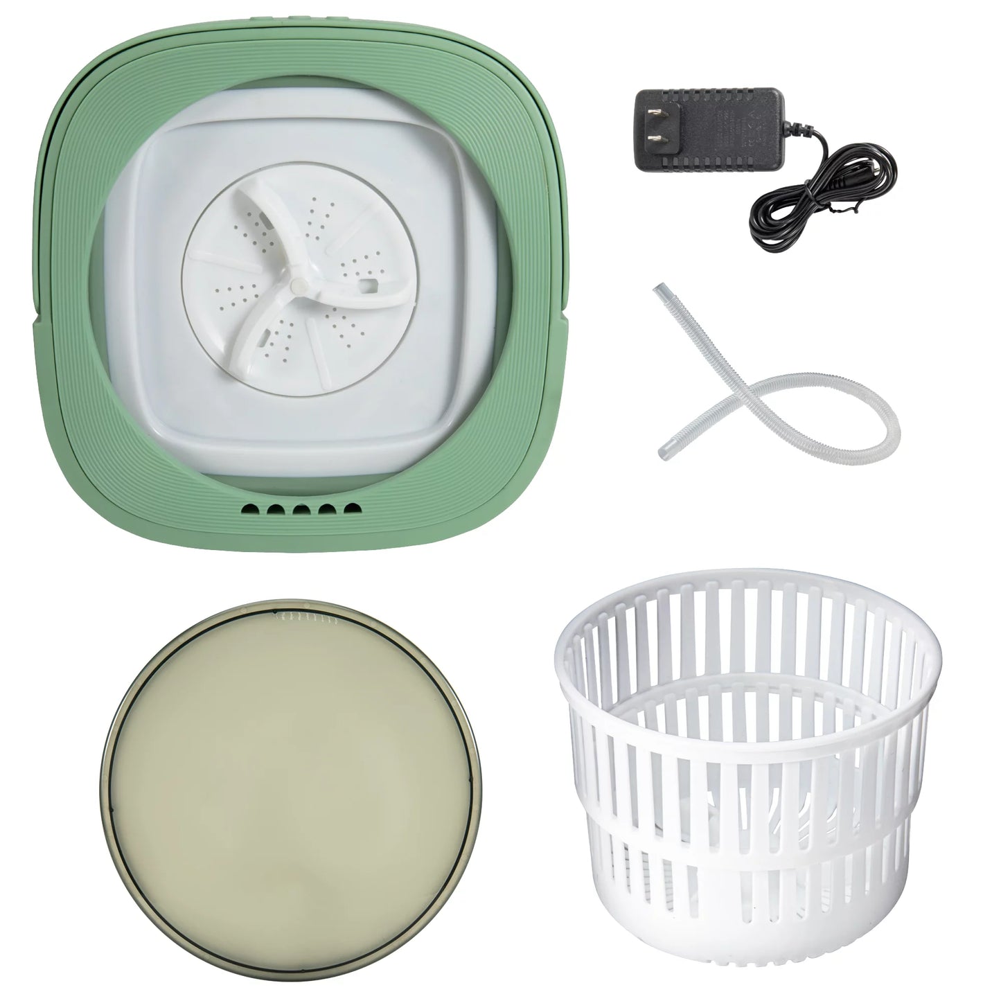 6.5L Mini Washing Machine, Foldable Washer, Small Portable Washing Machine for Apartment, Laundry, Camping, RV, Travel, Underwear, Socks, Baby Clothes (110V-260V)