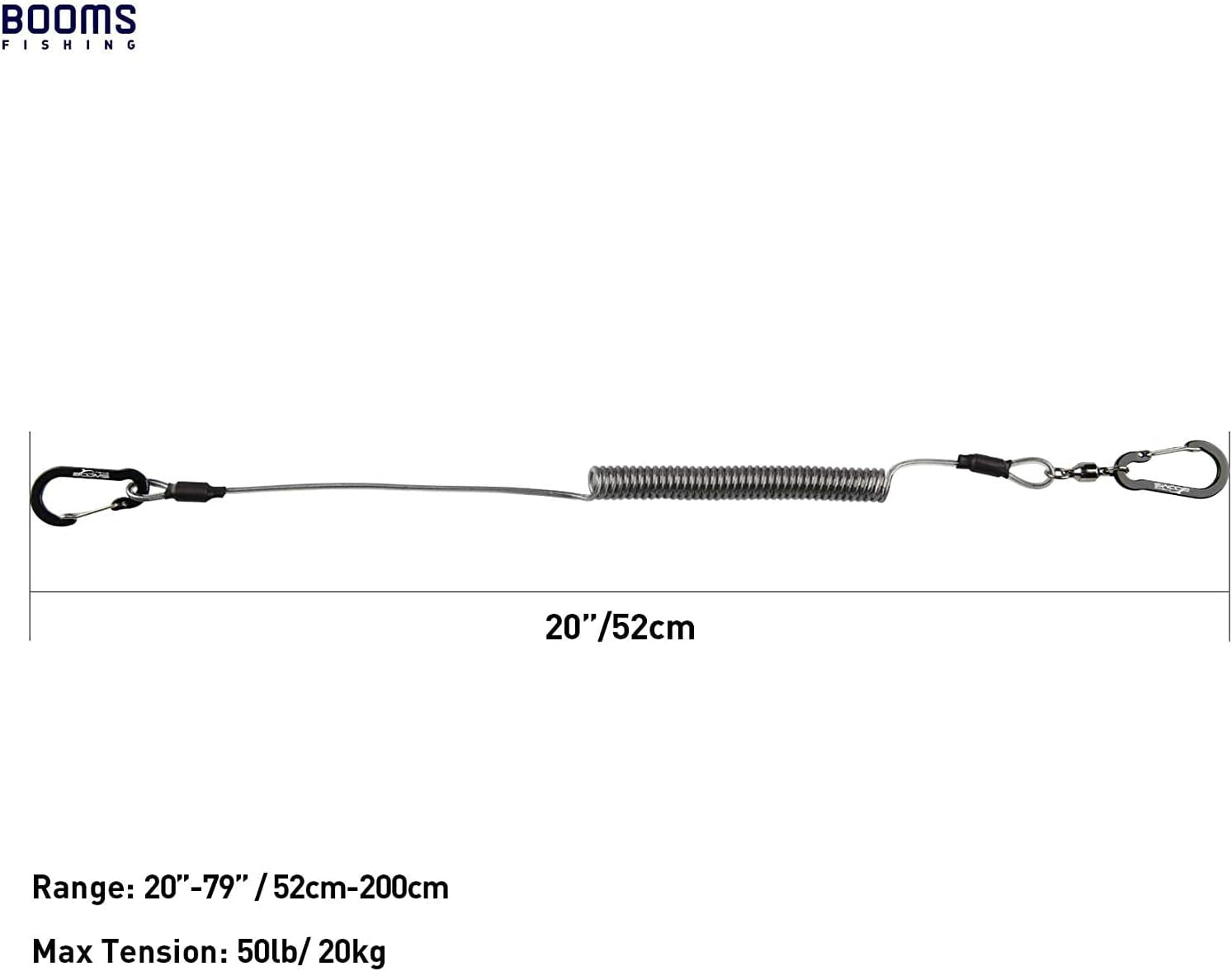 T02 Heavy-Duty Fishing Pole Tether and Kayak Paddle Leash - Durable Lanyard for Fishing Tools, Rods, and Paddles